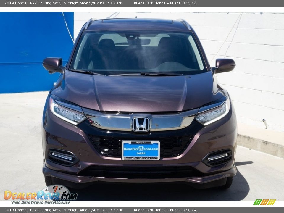 2019 Honda HR-V Touring AWD Midnight Amethyst Metallic / Black Photo #3