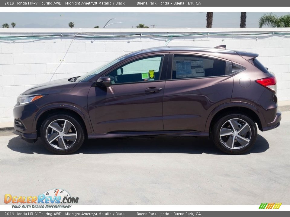 2019 Honda HR-V Touring AWD Midnight Amethyst Metallic / Black Photo #6