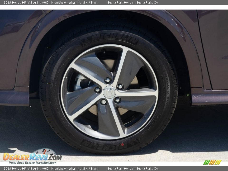 2019 Honda HR-V Touring AWD Midnight Amethyst Metallic / Black Photo #12