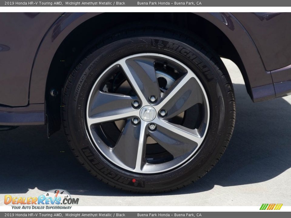 2019 Honda HR-V Touring AWD Midnight Amethyst Metallic / Black Photo #13