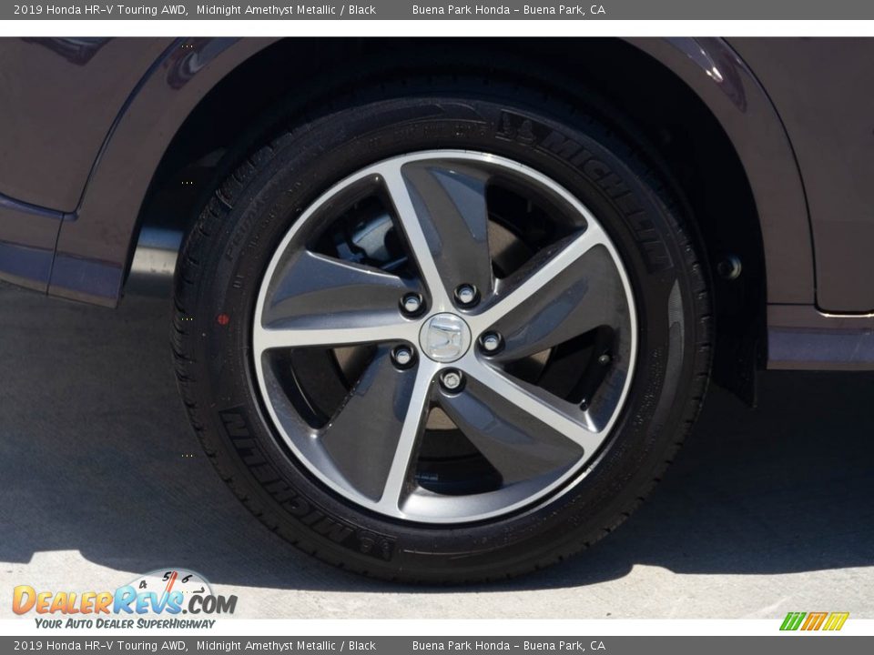 2019 Honda HR-V Touring AWD Midnight Amethyst Metallic / Black Photo #14