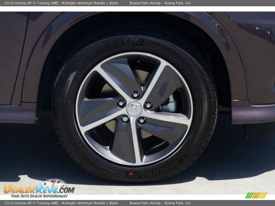 2019 Honda HR-V Touring AWD Midnight Amethyst Metallic / Black Photo #15