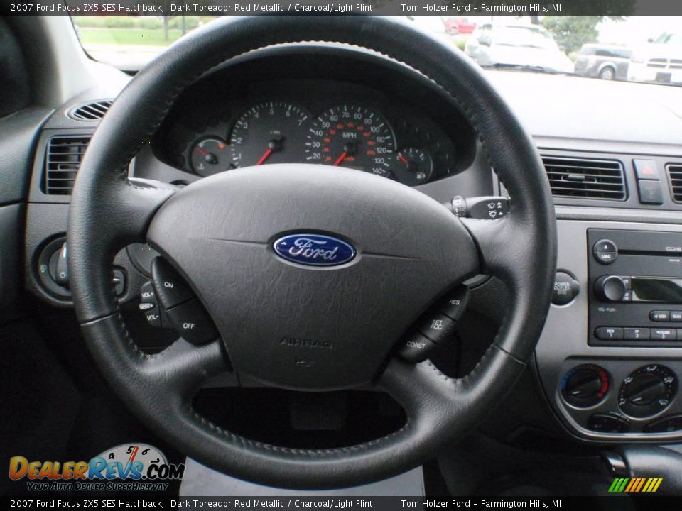 2007 Ford Focus ZX5 SES Hatchback Dark Toreador Red Metallic / Charcoal/Light Flint Photo #10