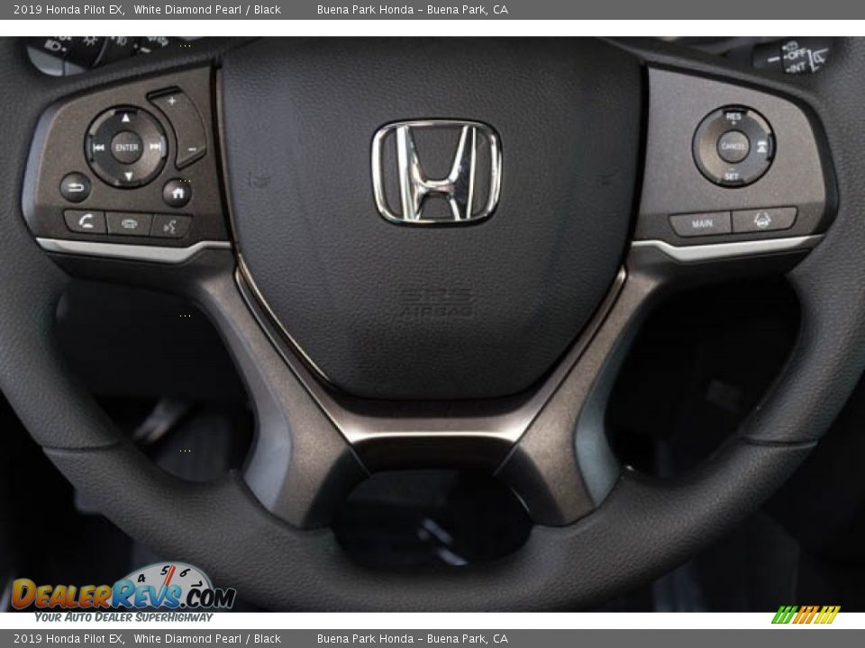 2019 Honda Pilot EX White Diamond Pearl / Black Photo #20