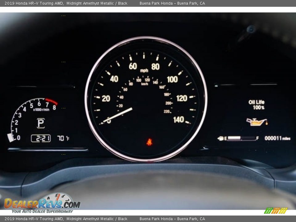 2019 Honda HR-V Touring AWD Midnight Amethyst Metallic / Black Photo #21