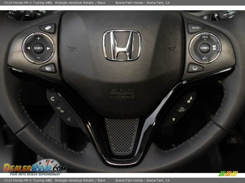 2019 Honda HR-V Touring AWD Midnight Amethyst Metallic / Black Photo #22