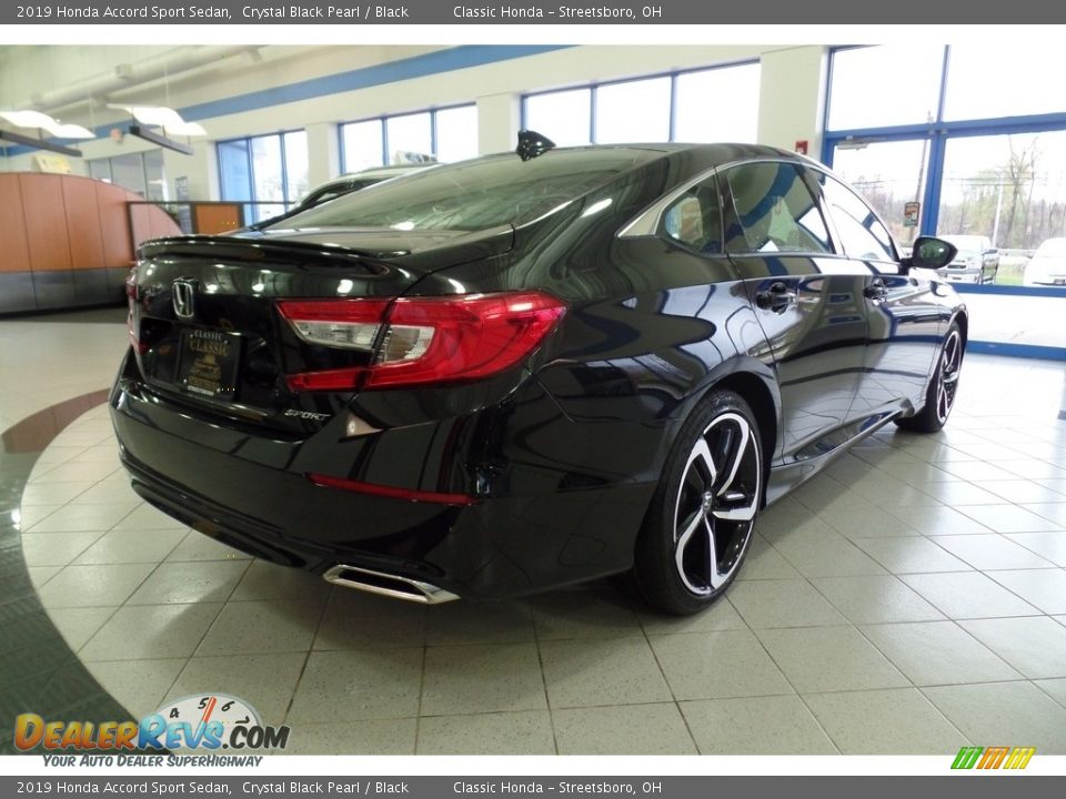 2019 Honda Accord Sport Sedan Crystal Black Pearl / Black Photo #5
