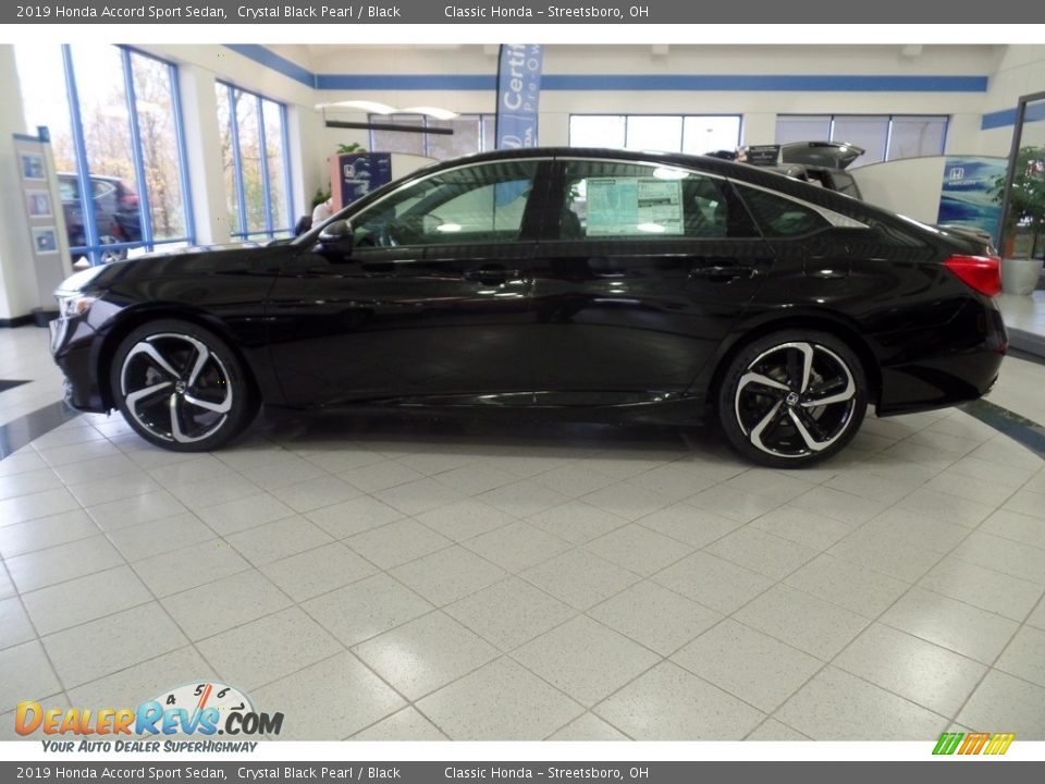2019 Honda Accord Sport Sedan Crystal Black Pearl / Black Photo #8