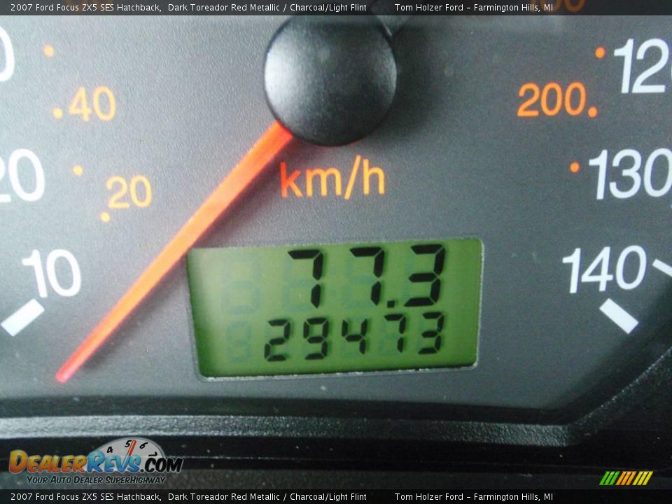 2007 Ford Focus ZX5 SES Hatchback Dark Toreador Red Metallic / Charcoal/Light Flint Photo #11