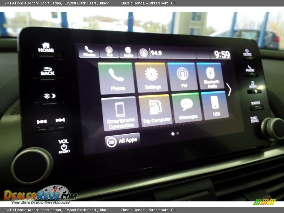2019 Honda Accord Sport Sedan Crystal Black Pearl / Black Photo #15