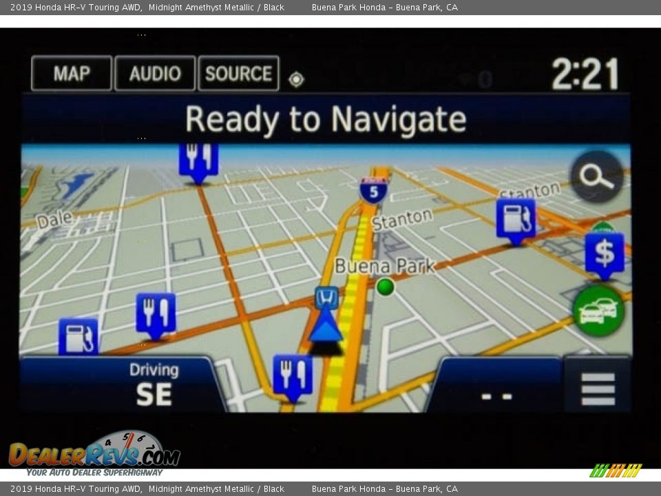 2019 Honda HR-V Touring AWD Midnight Amethyst Metallic / Black Photo #34