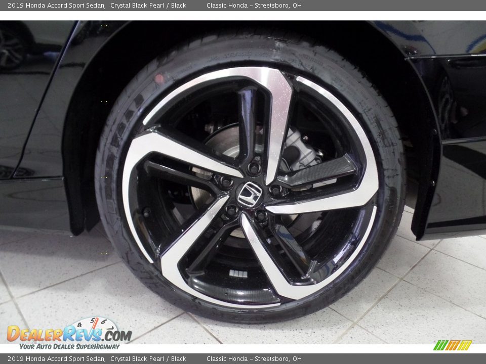 2019 Honda Accord Sport Sedan Crystal Black Pearl / Black Photo #20