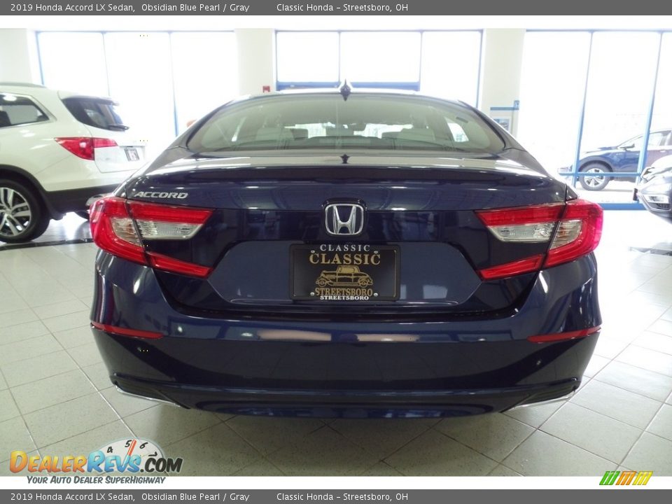 2019 Honda Accord LX Sedan Obsidian Blue Pearl / Gray Photo #6