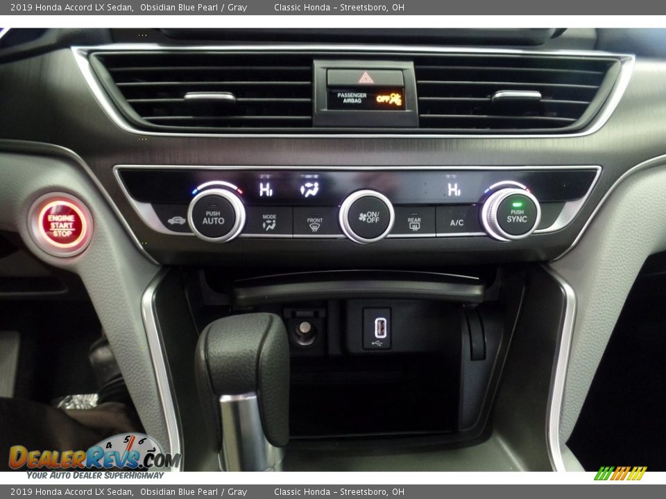 2019 Honda Accord LX Sedan Obsidian Blue Pearl / Gray Photo #15