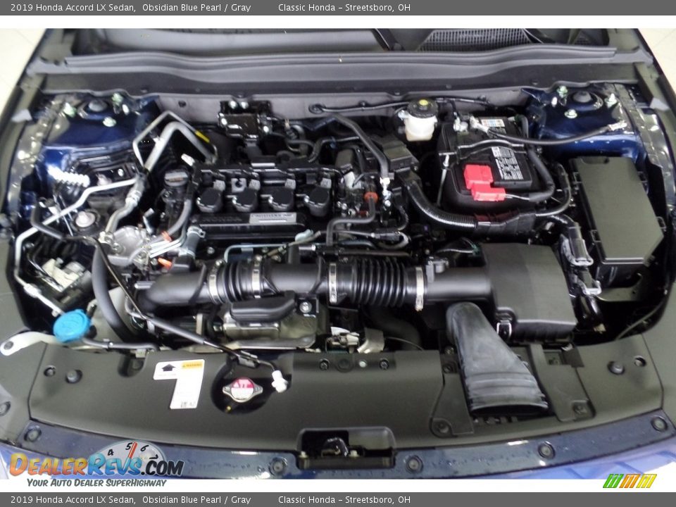 2019 Honda Accord LX Sedan Obsidian Blue Pearl / Gray Photo #19