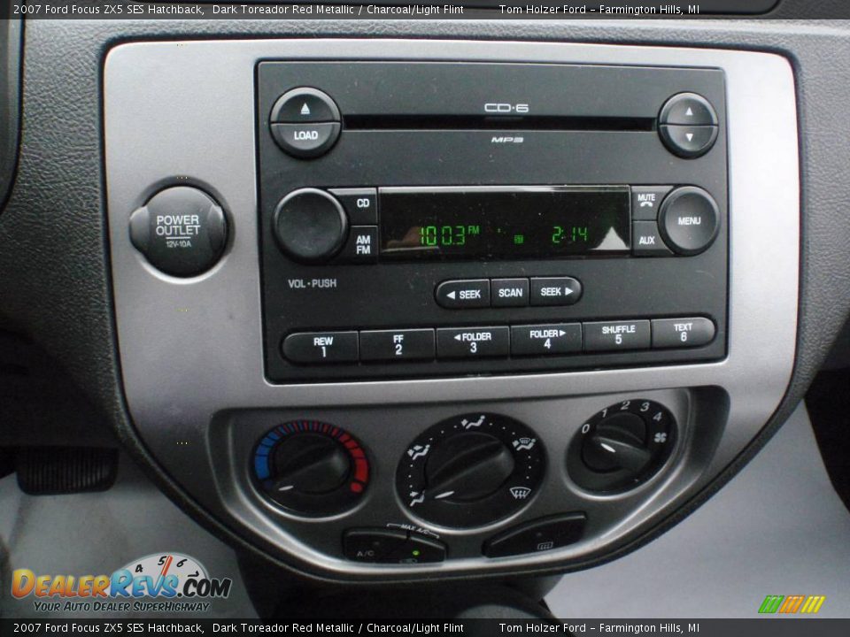 2007 Ford Focus ZX5 SES Hatchback Dark Toreador Red Metallic / Charcoal/Light Flint Photo #12