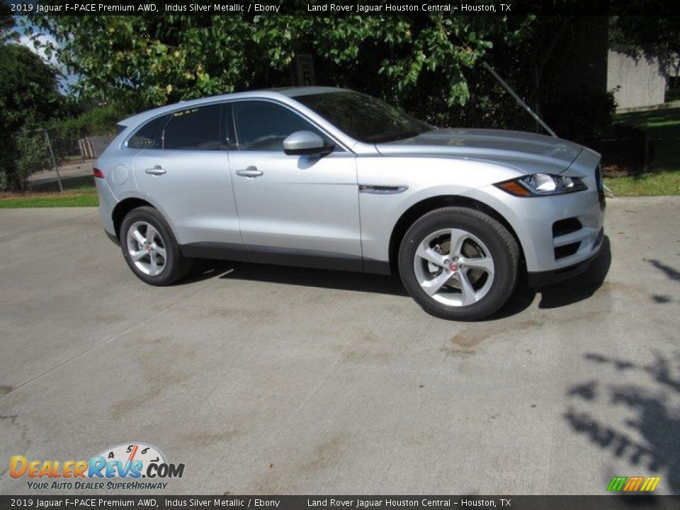 2019 Jaguar F-PACE Premium AWD Indus Silver Metallic / Ebony Photo #1