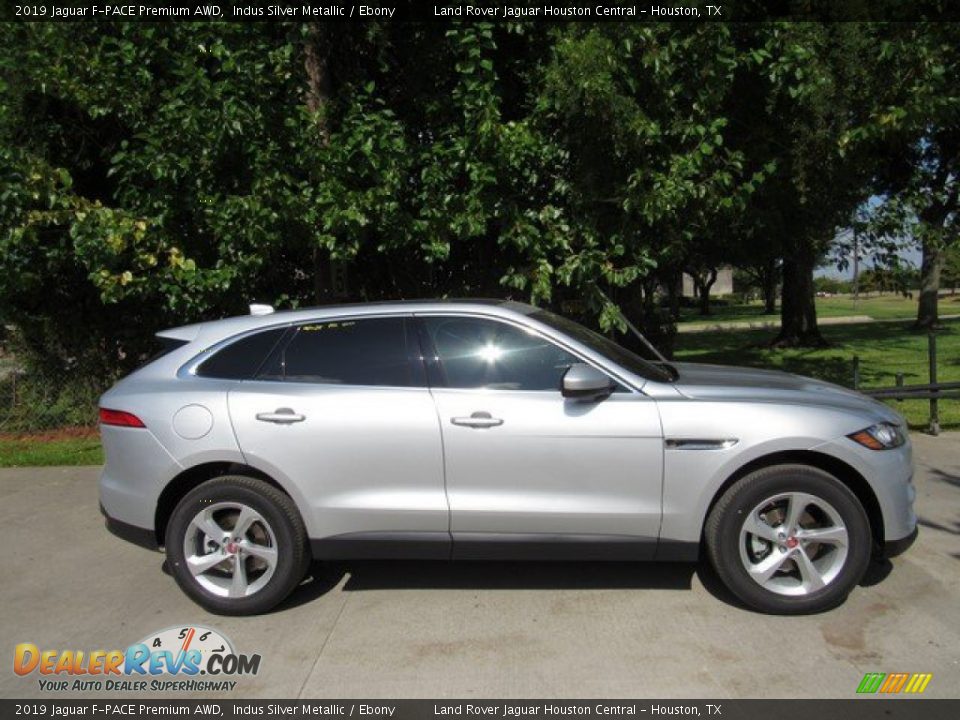 2019 Jaguar F-PACE Premium AWD Indus Silver Metallic / Ebony Photo #6