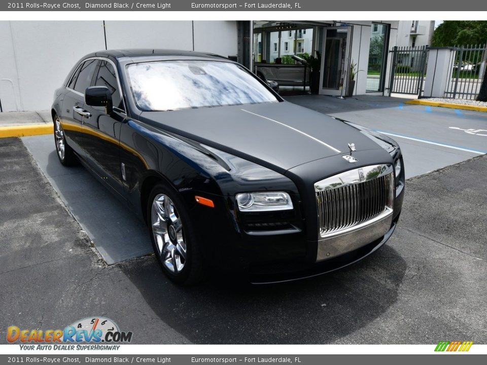2011 Rolls-Royce Ghost Diamond Black / Creme Light Photo #77