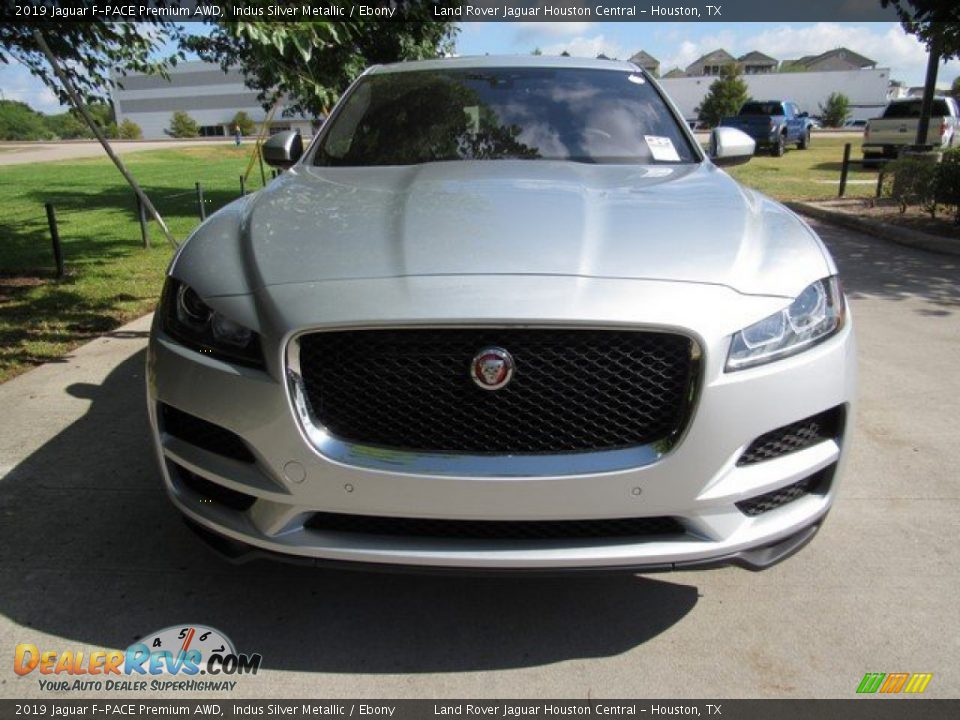 2019 Jaguar F-PACE Premium AWD Indus Silver Metallic / Ebony Photo #9