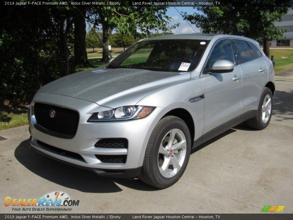 2019 Jaguar F-PACE Premium AWD Indus Silver Metallic / Ebony Photo #10