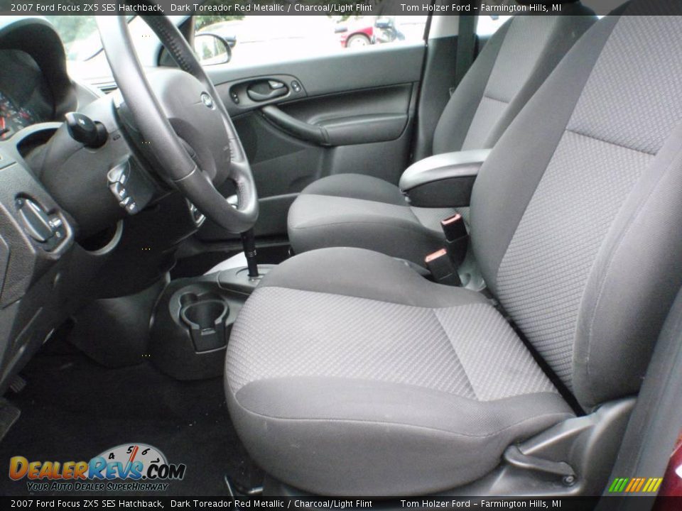 2007 Ford Focus ZX5 SES Hatchback Dark Toreador Red Metallic / Charcoal/Light Flint Photo #13