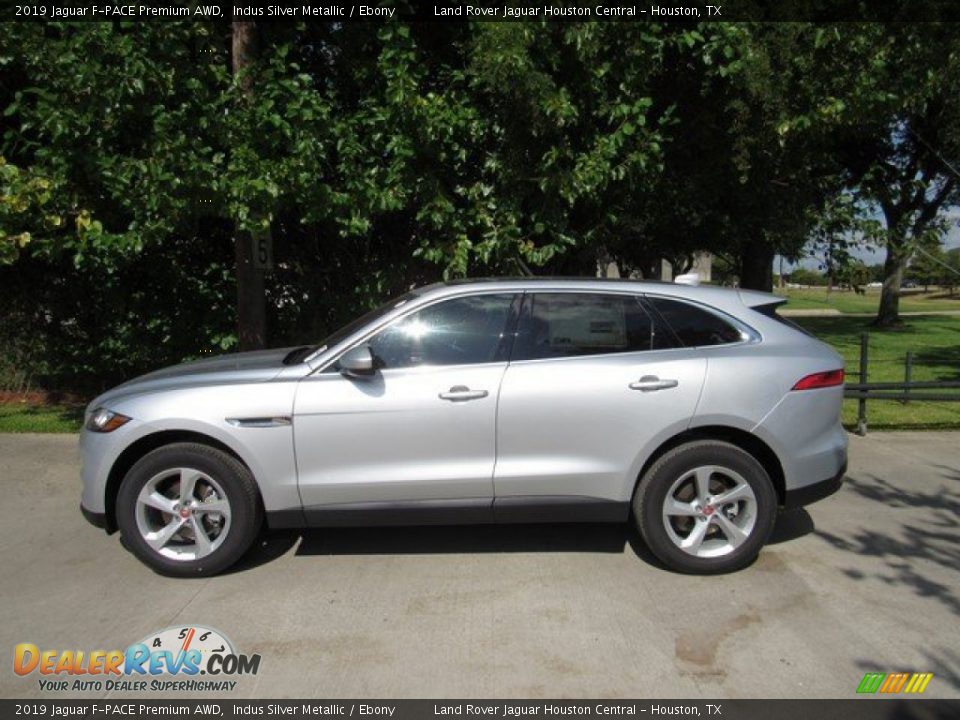 2019 Jaguar F-PACE Premium AWD Indus Silver Metallic / Ebony Photo #11