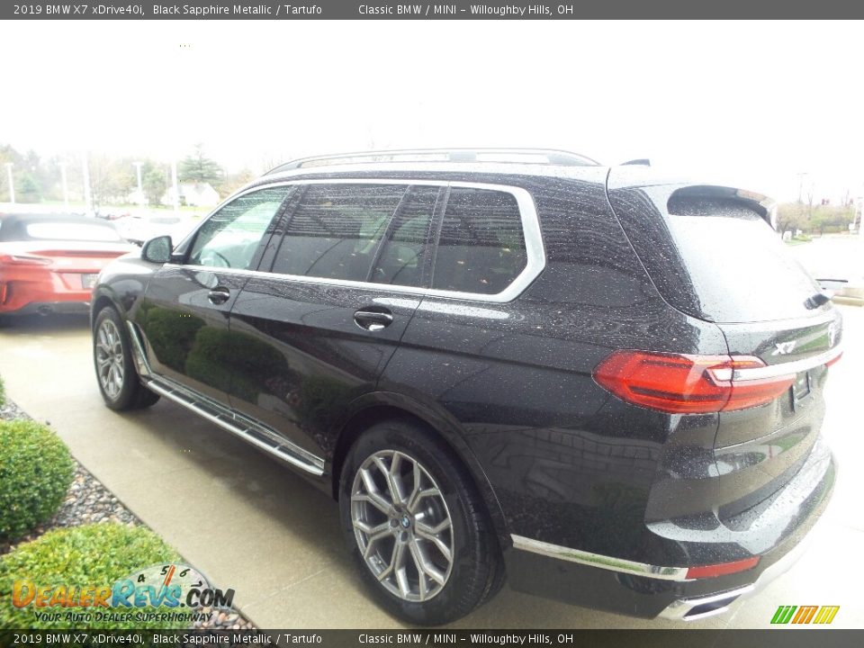 2019 BMW X7 xDrive40i Black Sapphire Metallic / Tartufo Photo #5