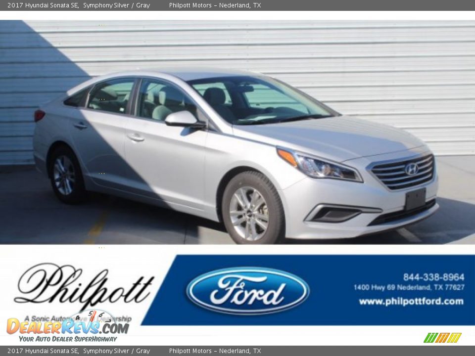 2017 Hyundai Sonata SE Symphony Silver / Gray Photo #1