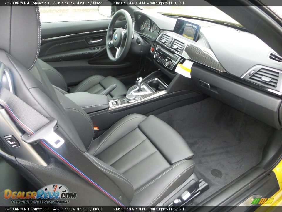 Black Interior - 2020 BMW M4 Convertible Photo #3