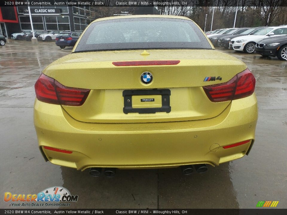 2020 BMW M4 Convertible Austin Yellow Metallic / Black Photo #6