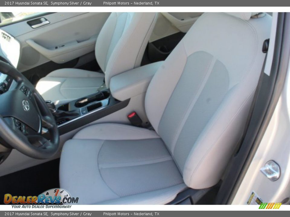 2017 Hyundai Sonata SE Symphony Silver / Gray Photo #12