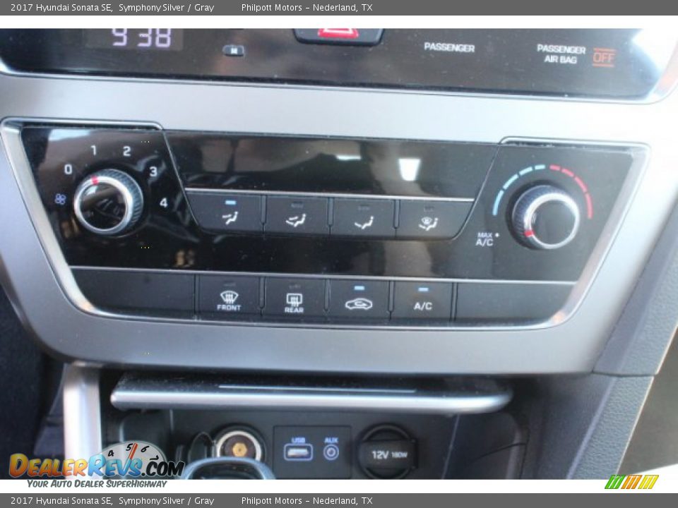2017 Hyundai Sonata SE Symphony Silver / Gray Photo #14