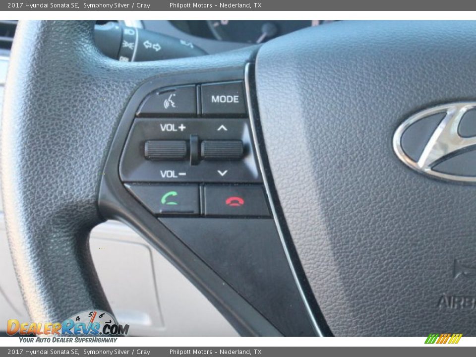 2017 Hyundai Sonata SE Symphony Silver / Gray Photo #15