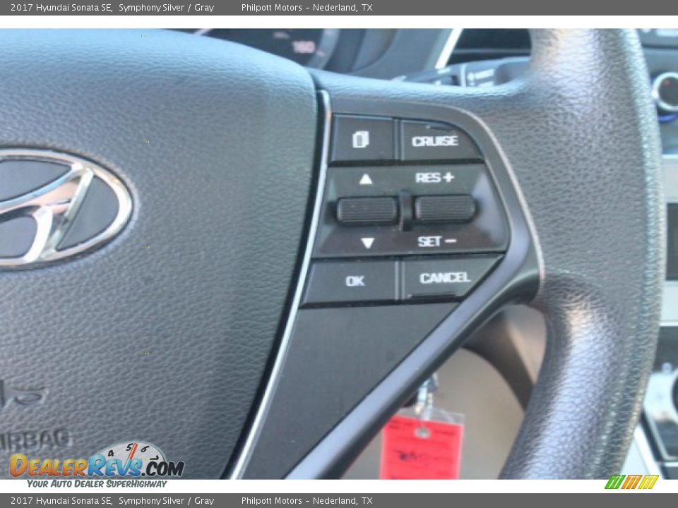 2017 Hyundai Sonata SE Symphony Silver / Gray Photo #16