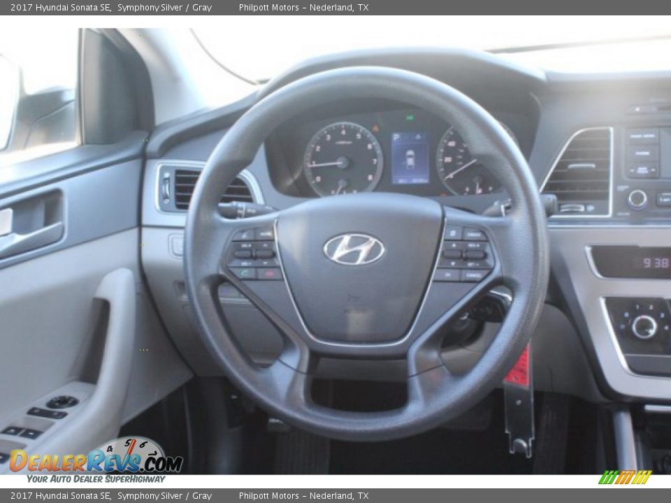 2017 Hyundai Sonata SE Symphony Silver / Gray Photo #20