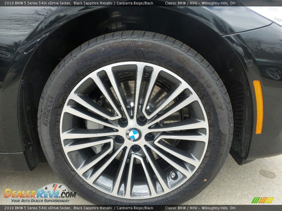 2019 BMW 5 Series 540i xDrive Sedan Black Sapphire Metallic / Canberra Beige/Black Photo #2