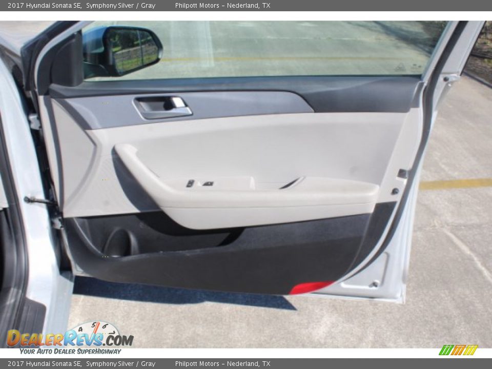 2017 Hyundai Sonata SE Symphony Silver / Gray Photo #24