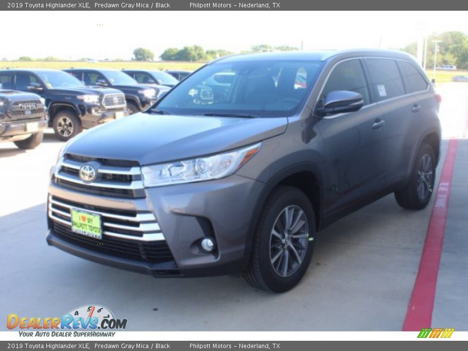 2019 Toyota Highlander XLE Predawn Gray Mica / Black Photo #4
