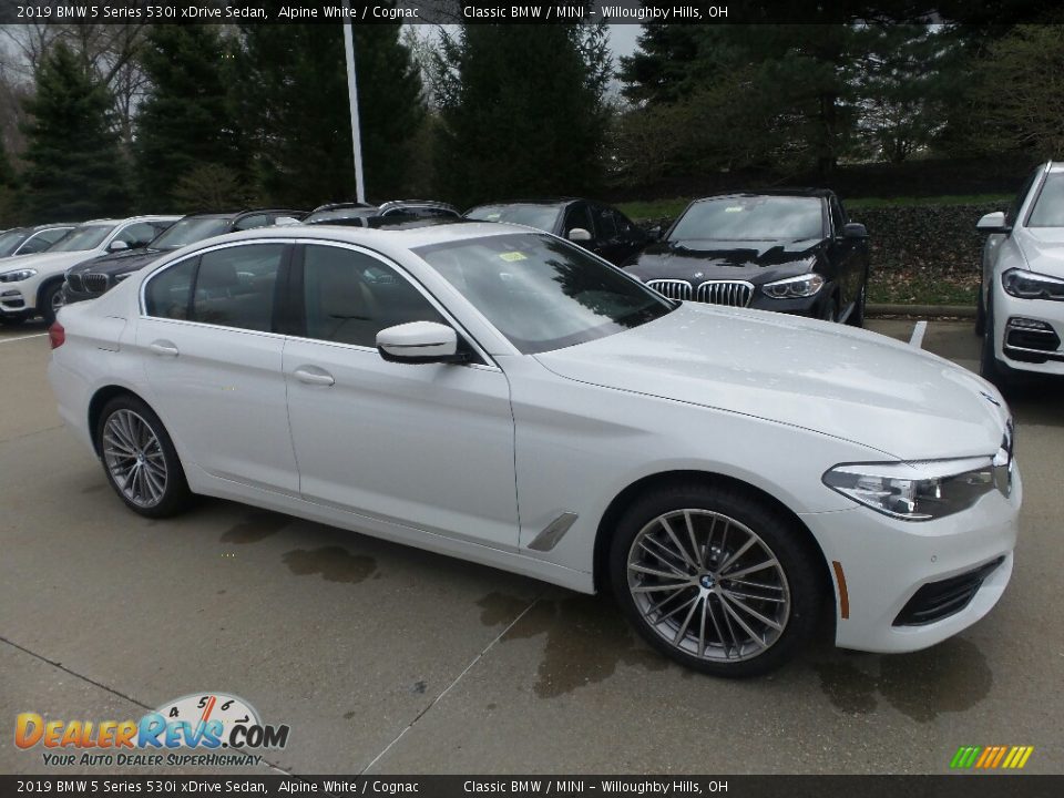 2019 BMW 5 Series 530i xDrive Sedan Alpine White / Cognac Photo #1