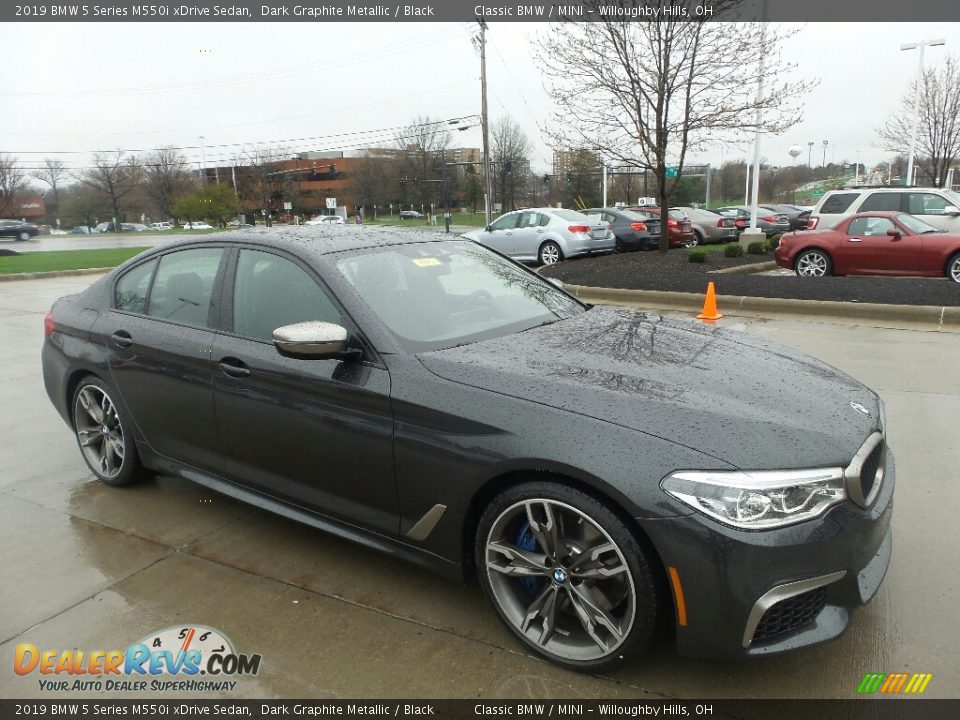 Dark Graphite Metallic 2019 BMW 5 Series M550i xDrive Sedan Photo #1