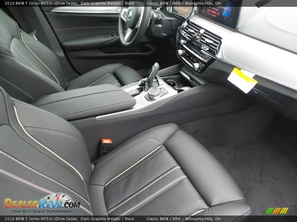 Front Seat of 2019 BMW 5 Series M550i xDrive Sedan Photo #3