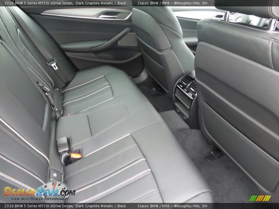 Rear Seat of 2019 BMW 5 Series M550i xDrive Sedan Photo #4
