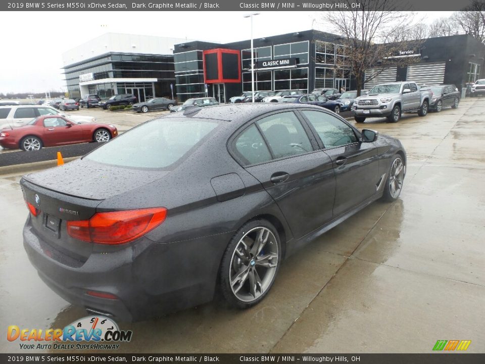 2019 BMW 5 Series M550i xDrive Sedan Dark Graphite Metallic / Black Photo #6