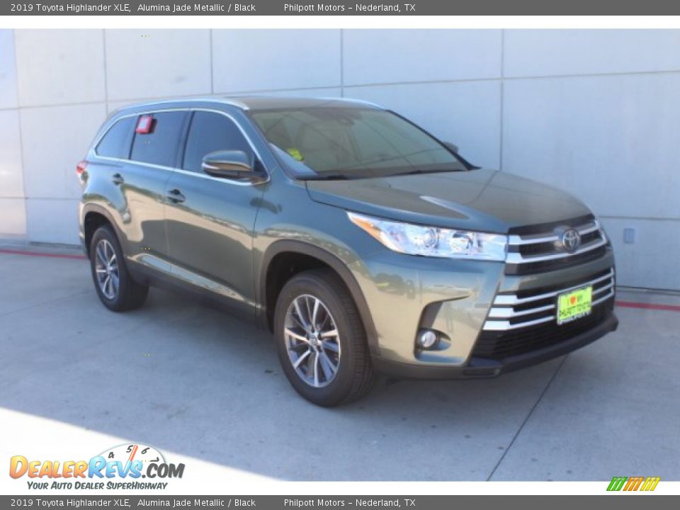 2019 Toyota Highlander XLE Alumina Jade Metallic / Black Photo #2