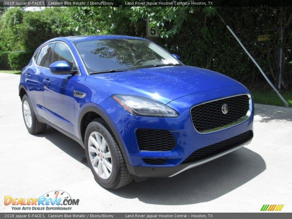 2018 Jaguar E-PACE S Caesium Blue Metallic / Ebony/Ebony Photo #2