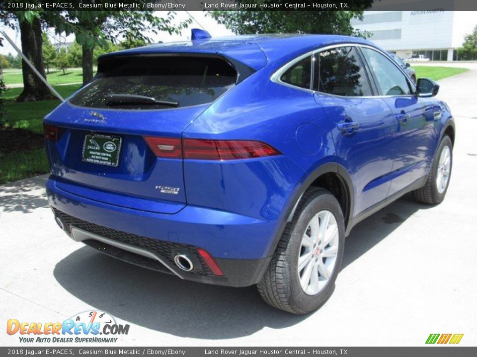 2018 Jaguar E-PACE S Caesium Blue Metallic / Ebony/Ebony Photo #7