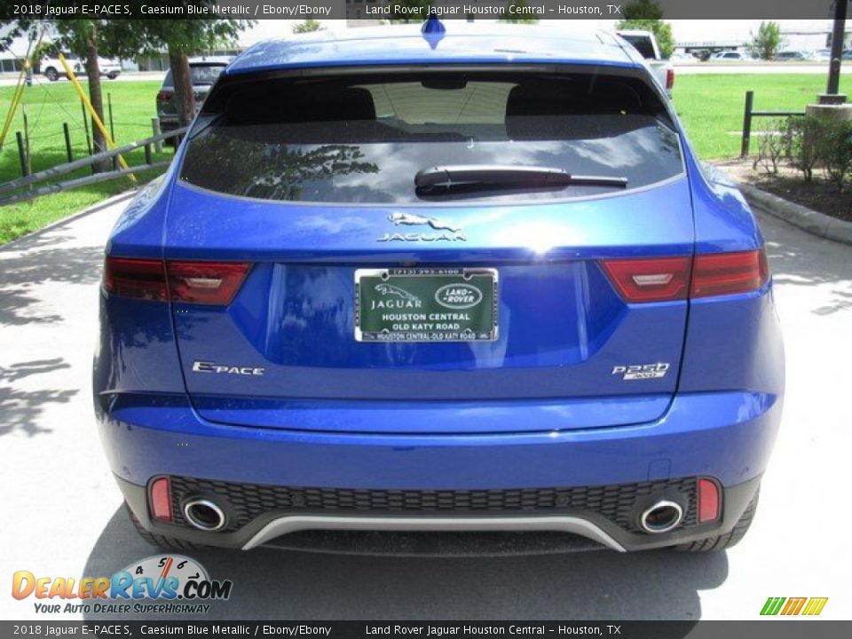 2018 Jaguar E-PACE S Caesium Blue Metallic / Ebony/Ebony Photo #8