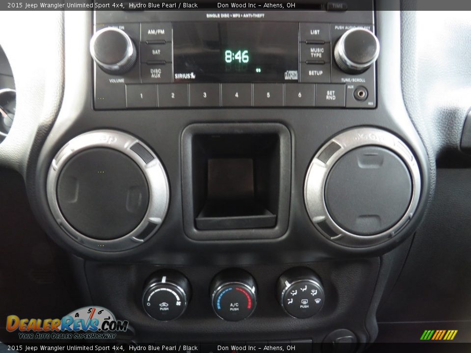 2015 Jeep Wrangler Unlimited Sport 4x4 Hydro Blue Pearl / Black Photo #4