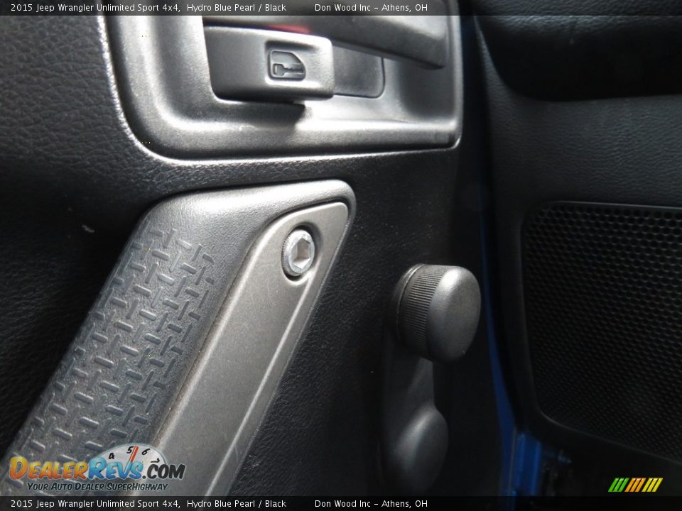 2015 Jeep Wrangler Unlimited Sport 4x4 Hydro Blue Pearl / Black Photo #11